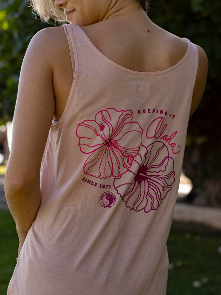 T&C Surf Designs Keeping It Aloha Slit Tank,