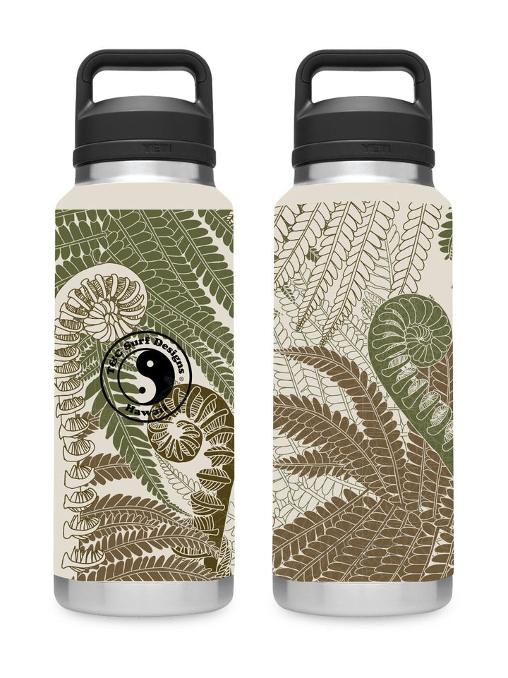 T&C Surf 36 oz Fern Camo Rambler Yeti Bottle with Chug Cap - T&C Surf Designs