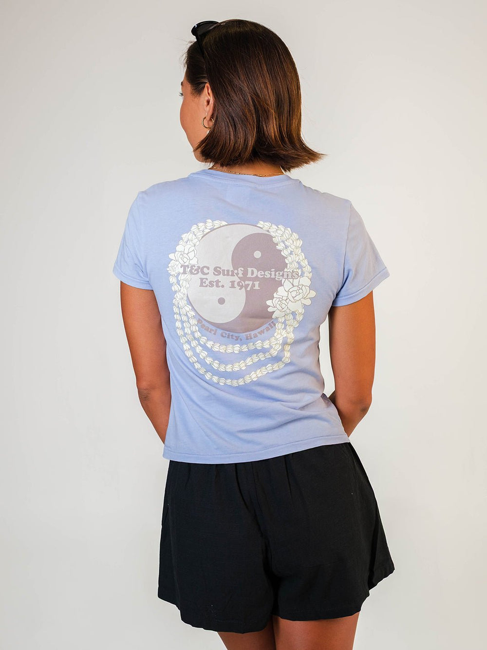 T&C Surf Designs Pikake Pearl Tourist Tee,