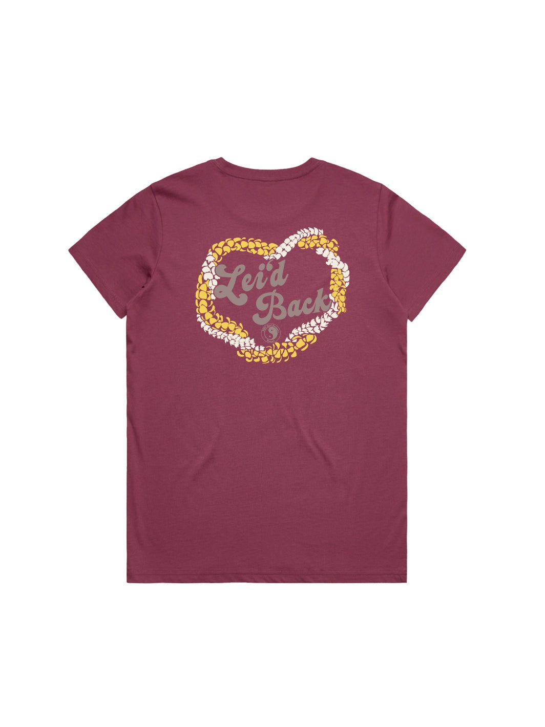 T&C Surf Designs Lei'd Back Maple Tee, Berry / XS