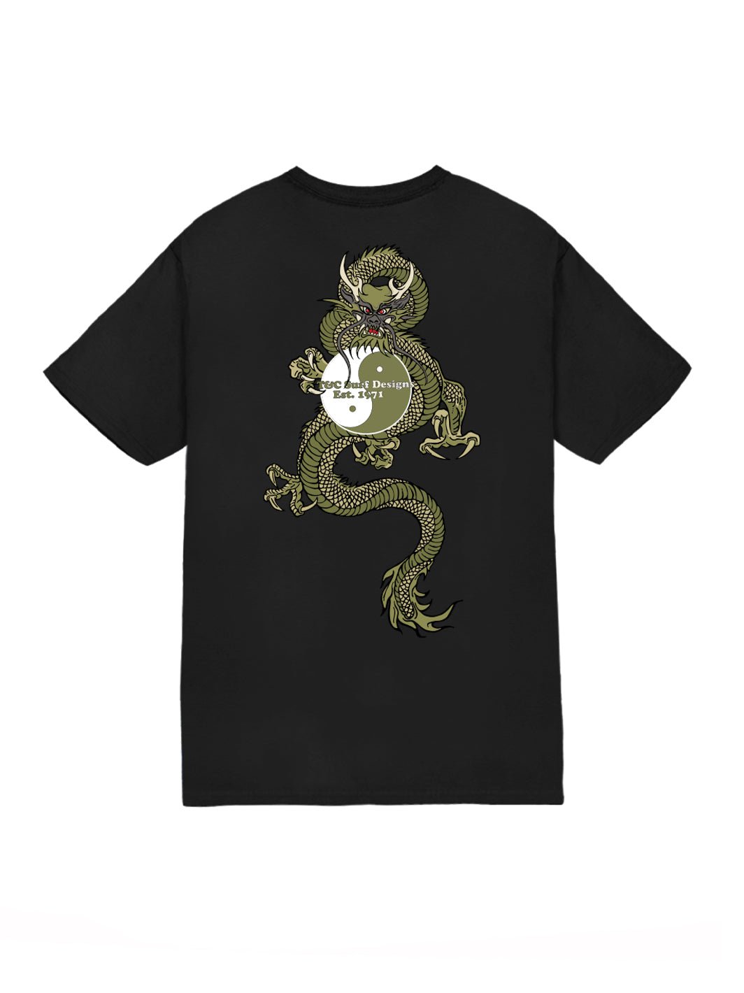 T&C Surf Designs Dragon Surf Jersey Tee, Black / S