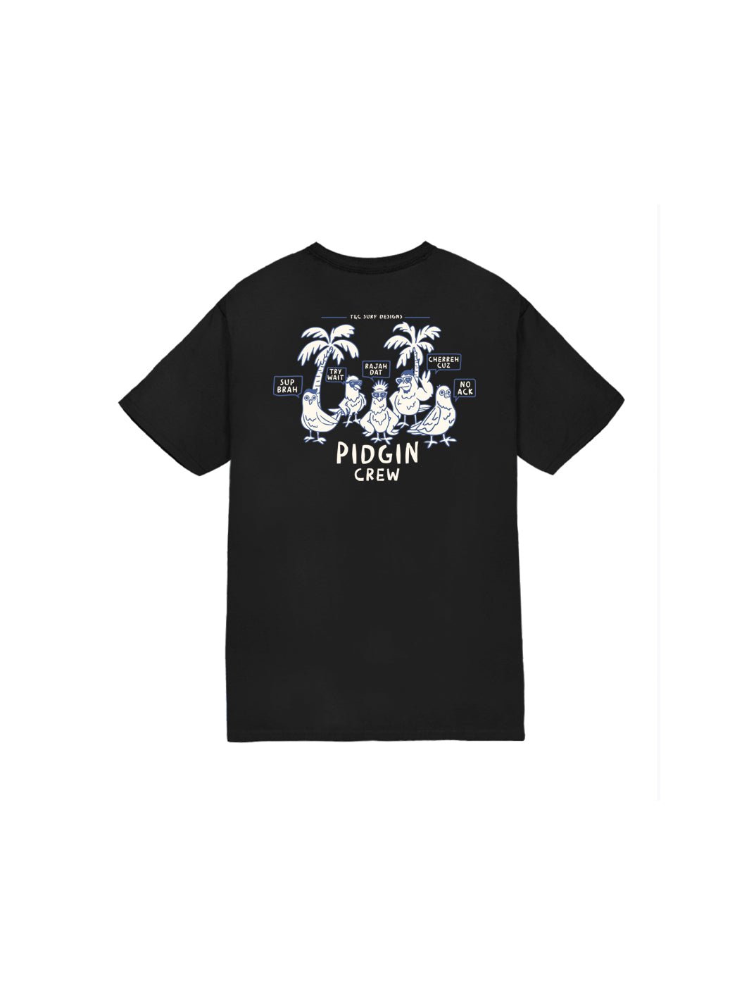 T&C Surf Designs Kids Pidgin Talk Tee, Black / XS
