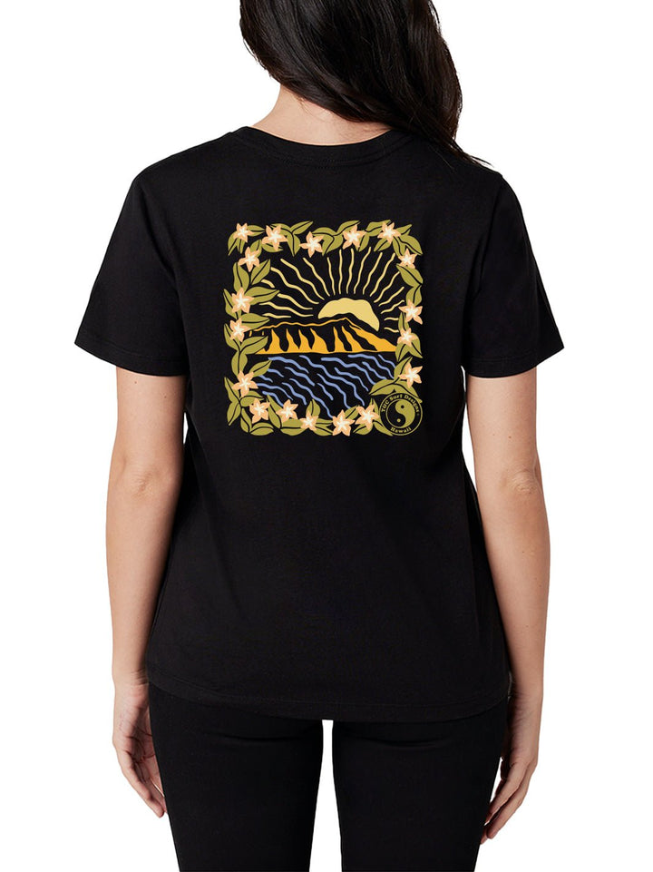 T&C Surf Designs Leahi Bloom Classic Tee, Black / XS