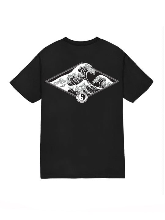 T&C Surf Designs T&C Surf Hokusai Diamond Jersey Tee, Black / S