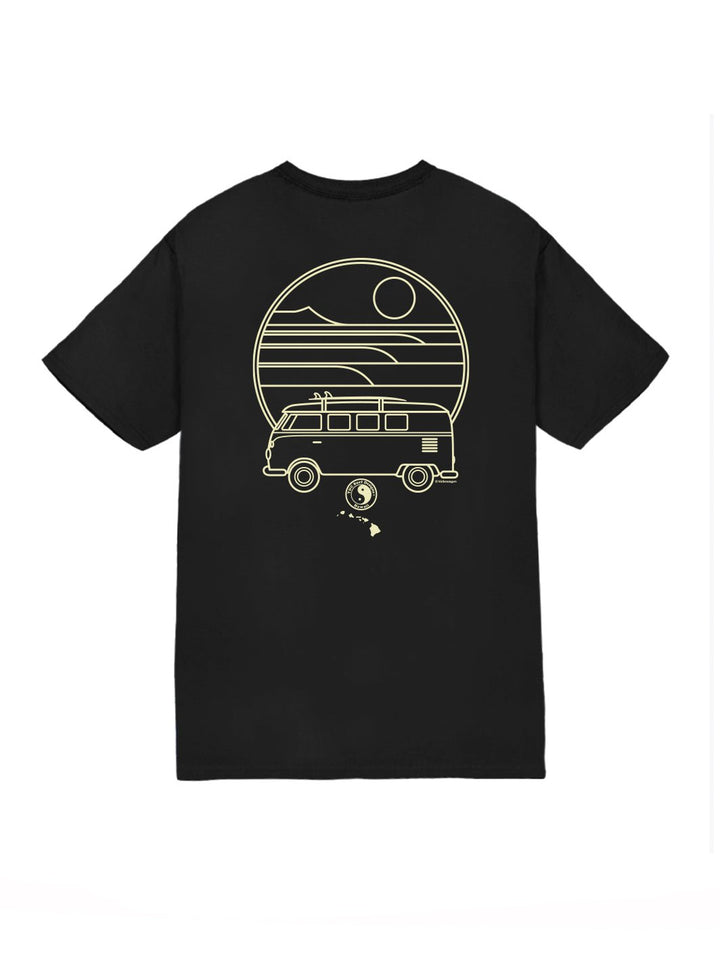 T&C Surf Designs Line Bus Volkswagen® Jersey Tee, Black / S