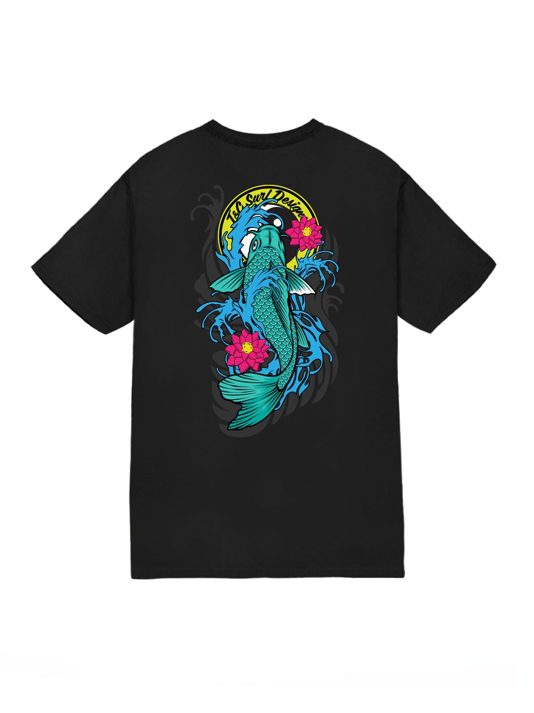 T&C Surf Designs Koi Love Tee, Black / S