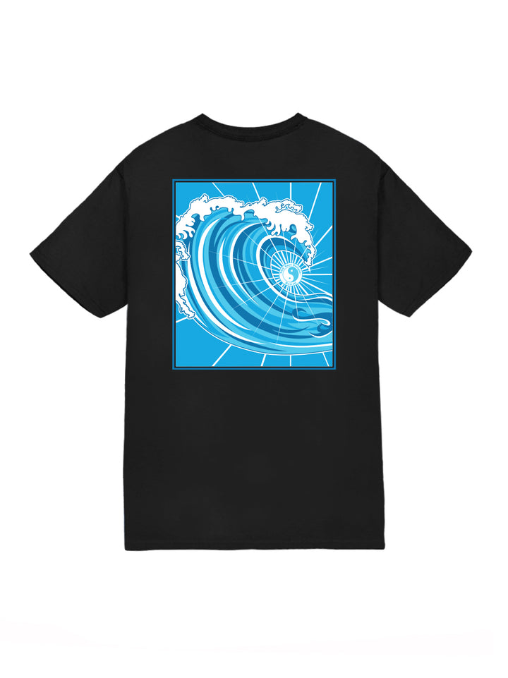 T&C Surf Designs Blue Wave Jersey Tee, Black / S