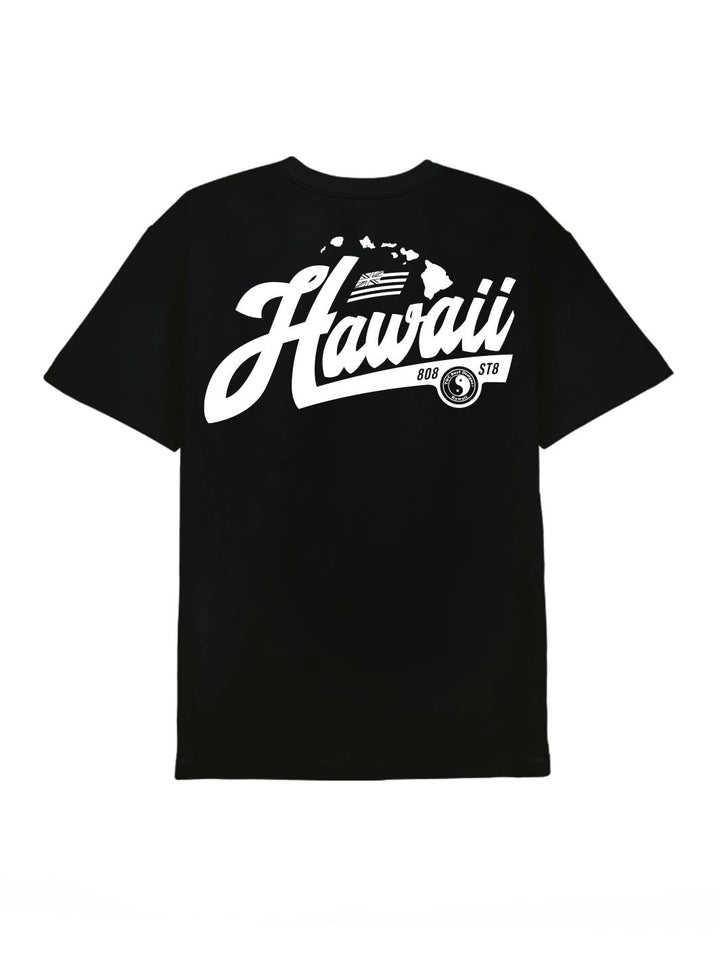 Hawaii Flag Script Tee - T&C Surf Designs