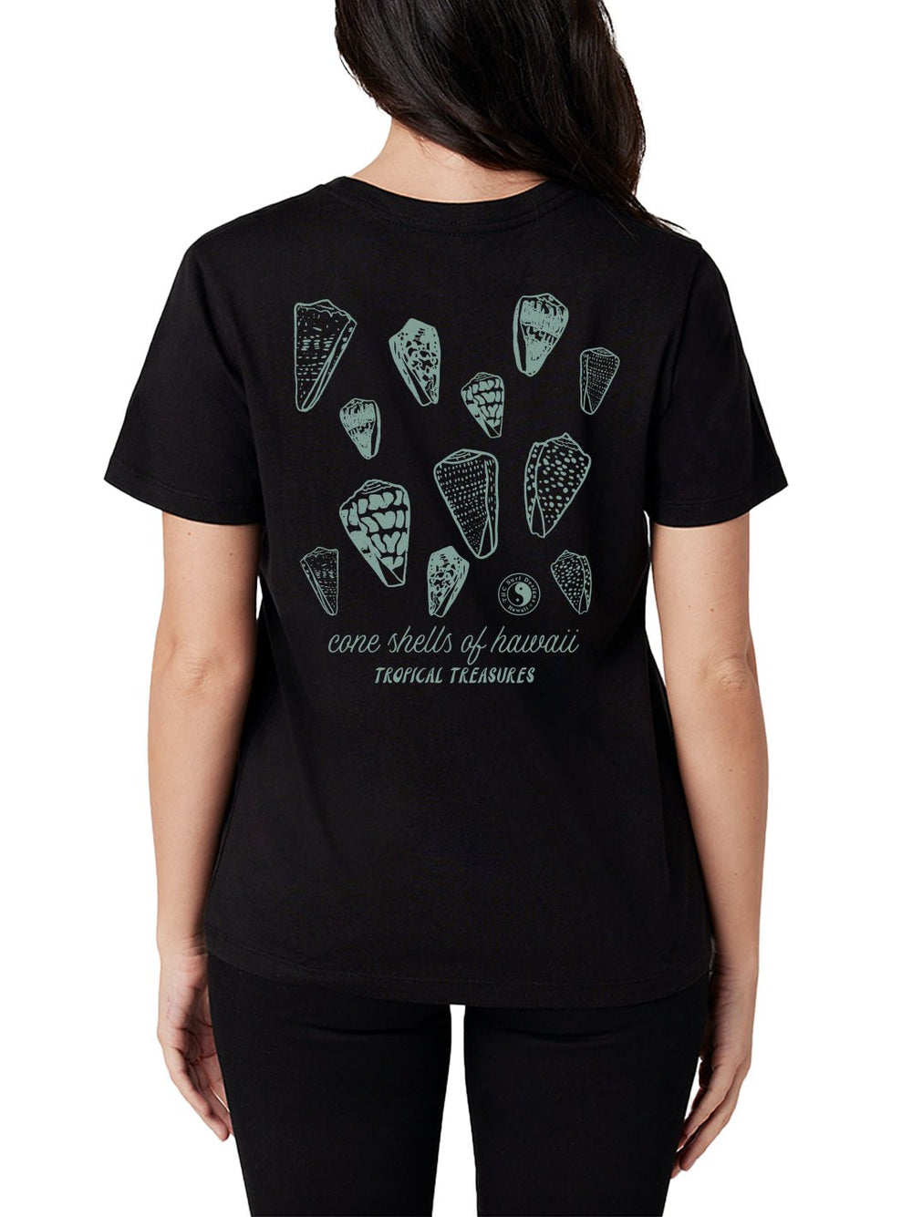 T&C Surf Designs Cone Shell Classic Tee, Black / S
