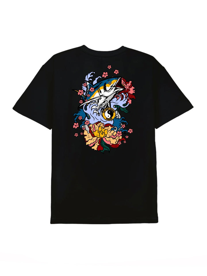 T&C Surf Designs Ahi Sakura Tee, Black / S