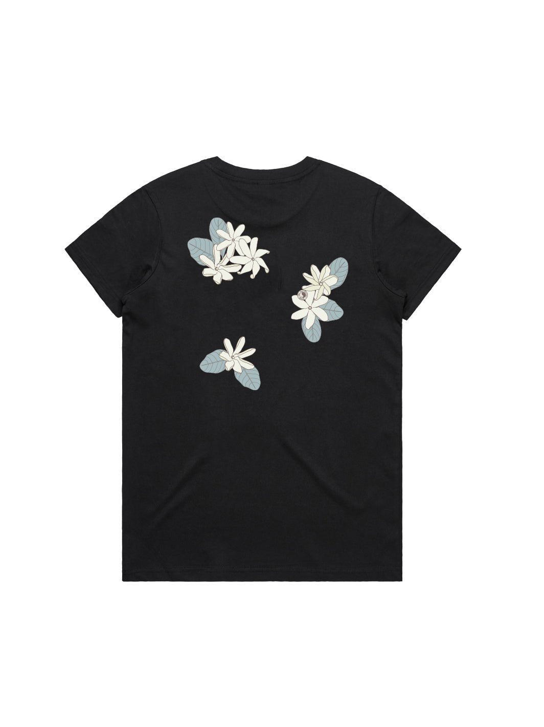T&C Surf Designs Tiare Cluster Maple Tee, Black / S