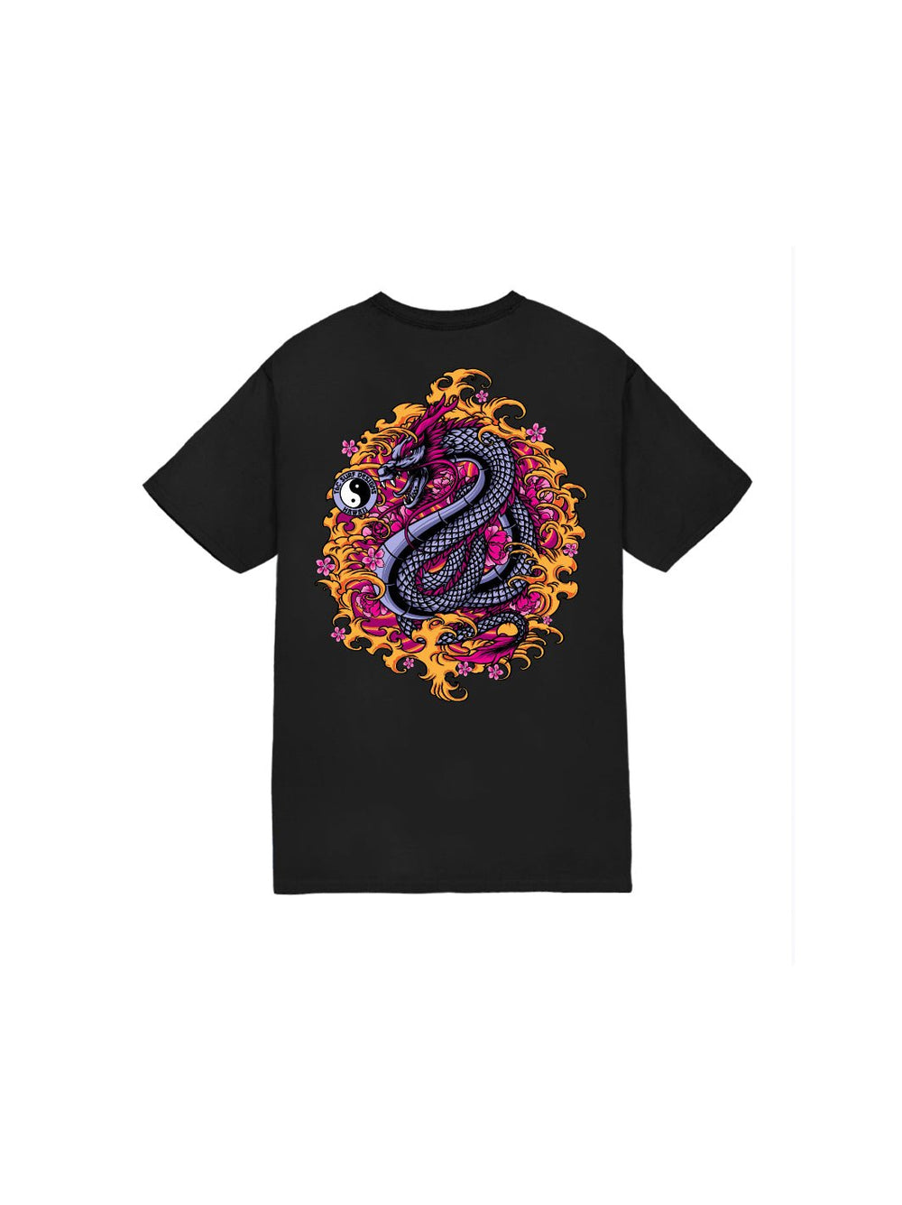 T&C Surf Designs Kids Purple Dragon Tee, Black / XS