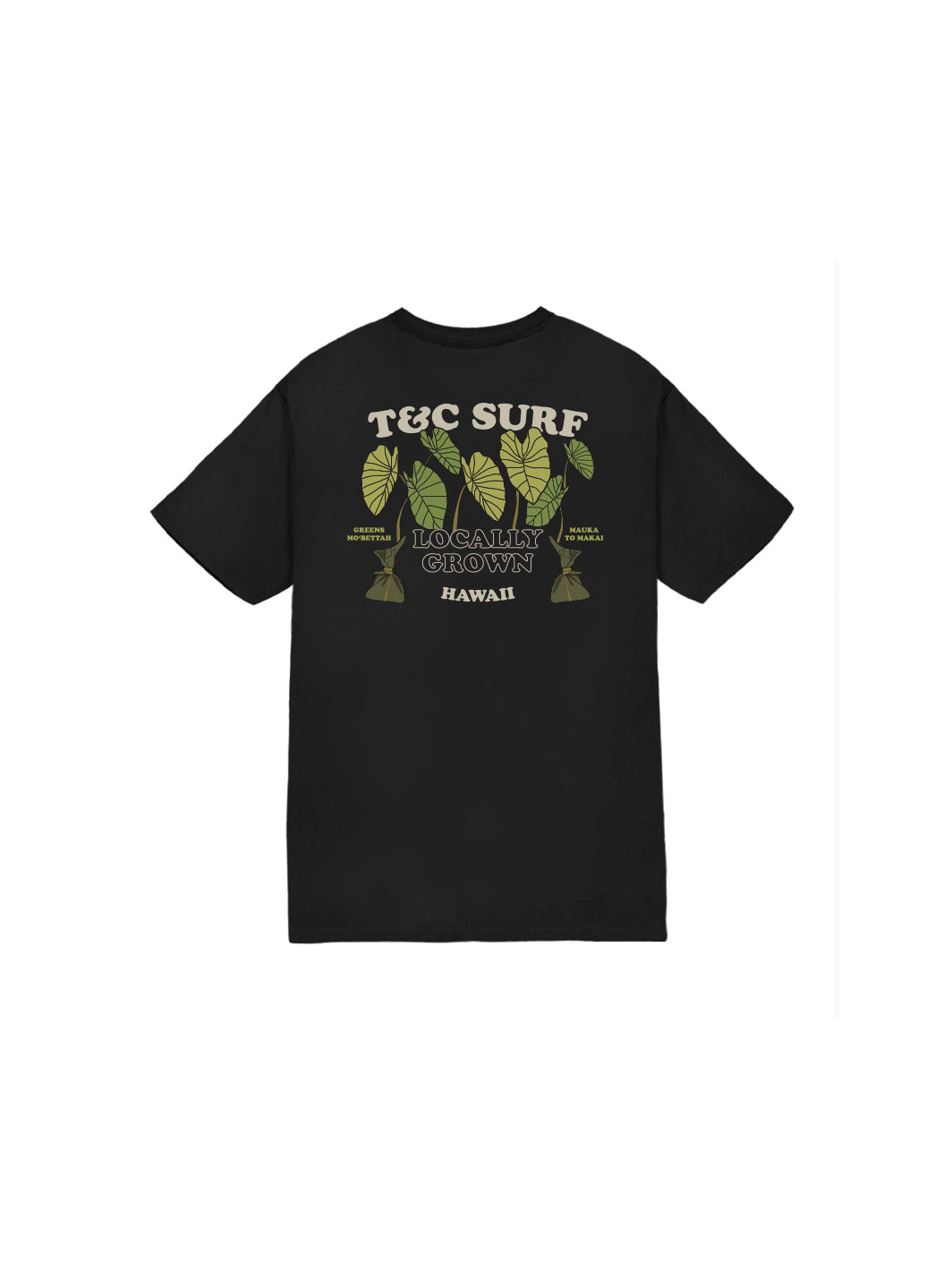 T&C Surf Designs Kids Eat Greens Tee, Black / XS