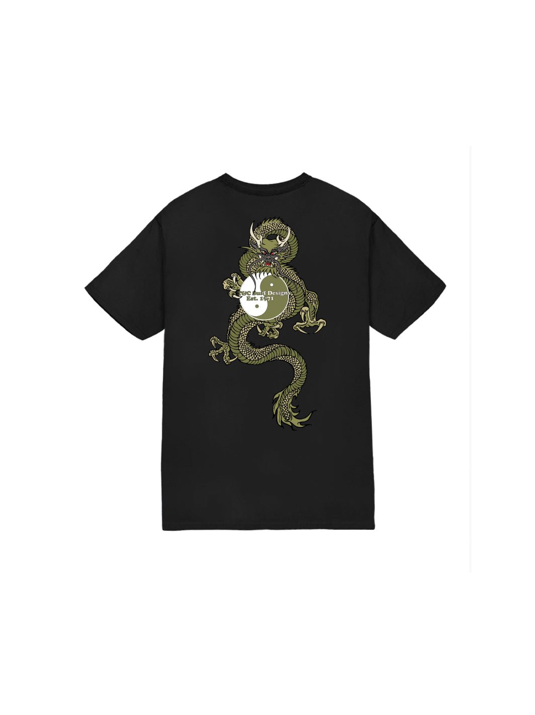 T&C Surf Designs Kids Dragon Surf Tee, Black / XS
