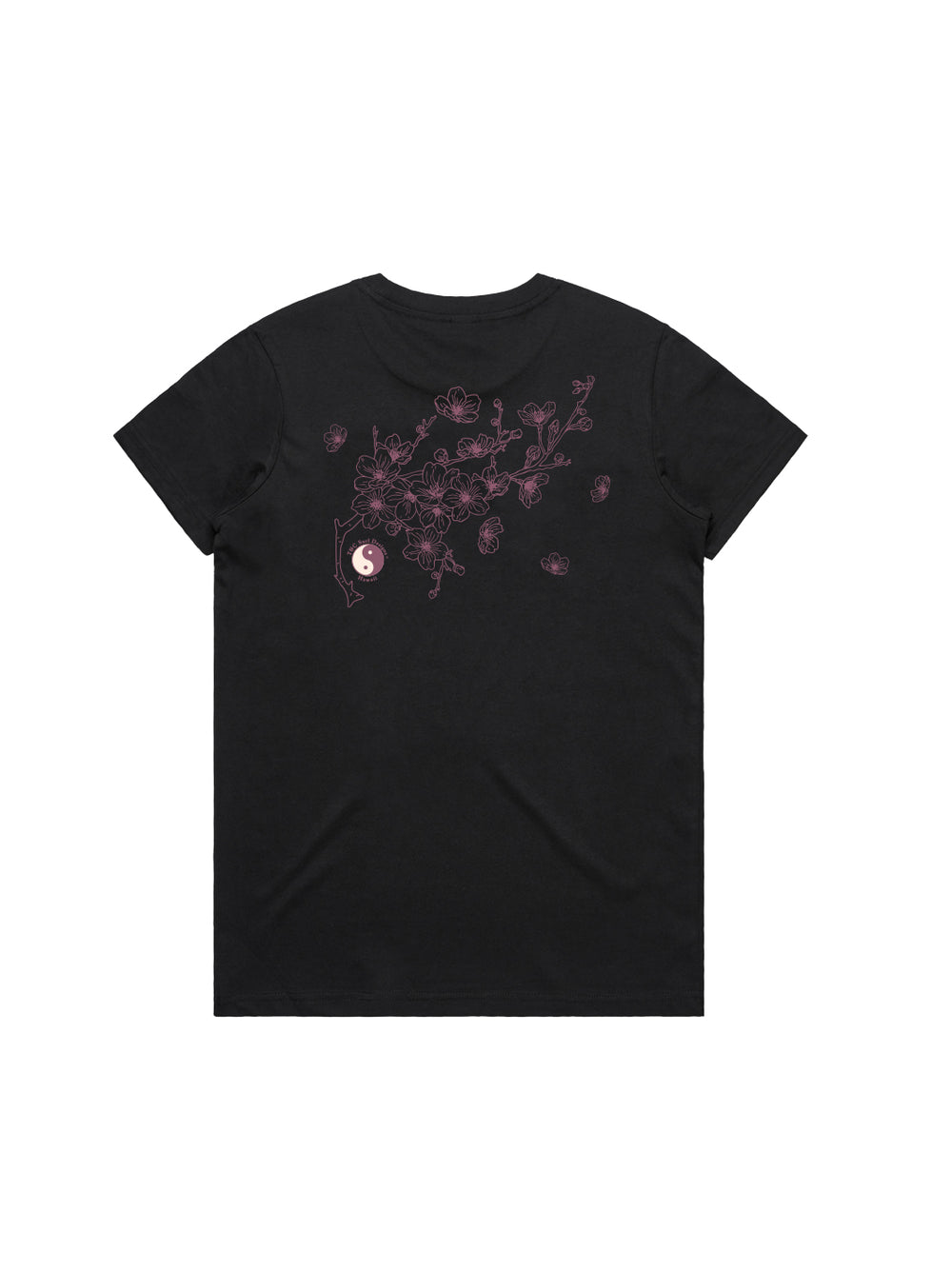 T&C Surf Designs Sakura Branch Maple Tee, Black / XS