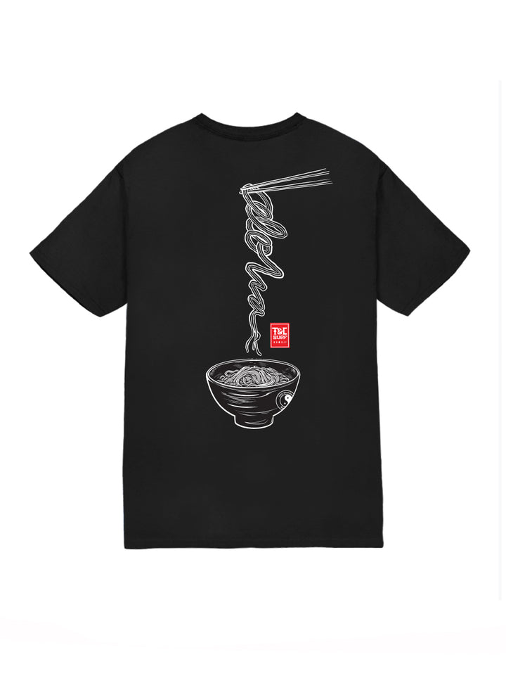 T&C Surf Designs Aloha Saimin Jersey Tee, Black / S