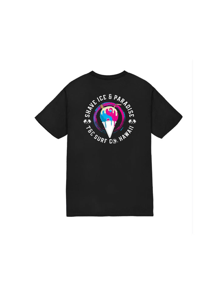 T&C Surf Designs Kids Shave Ice and Paradise Tee, Black / XS