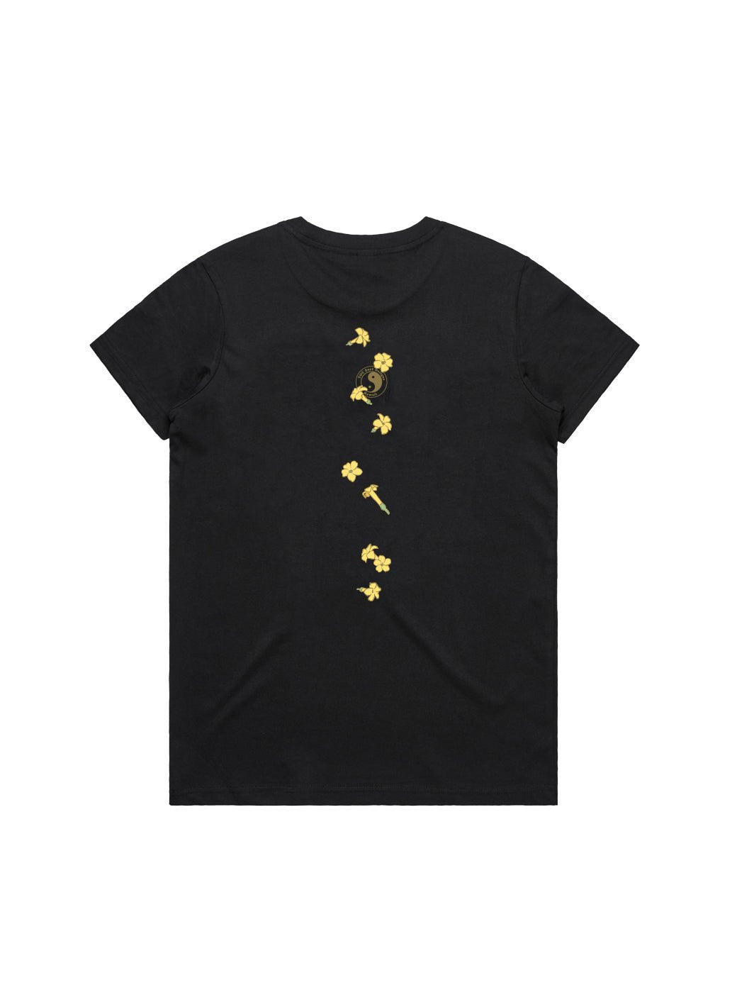 T&C Surf Designs Falling Puakeni Maple Tee, Black / XS
