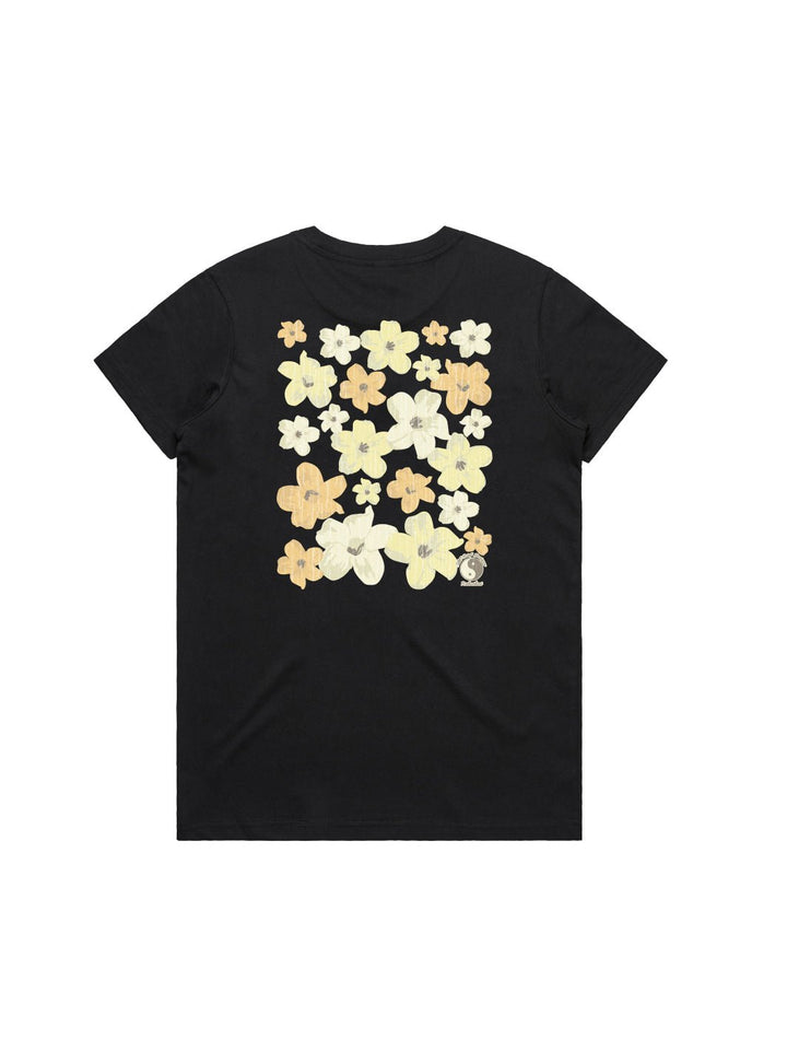 T&C Surf Designs Retro Puakeni Maple Tee, Black / S