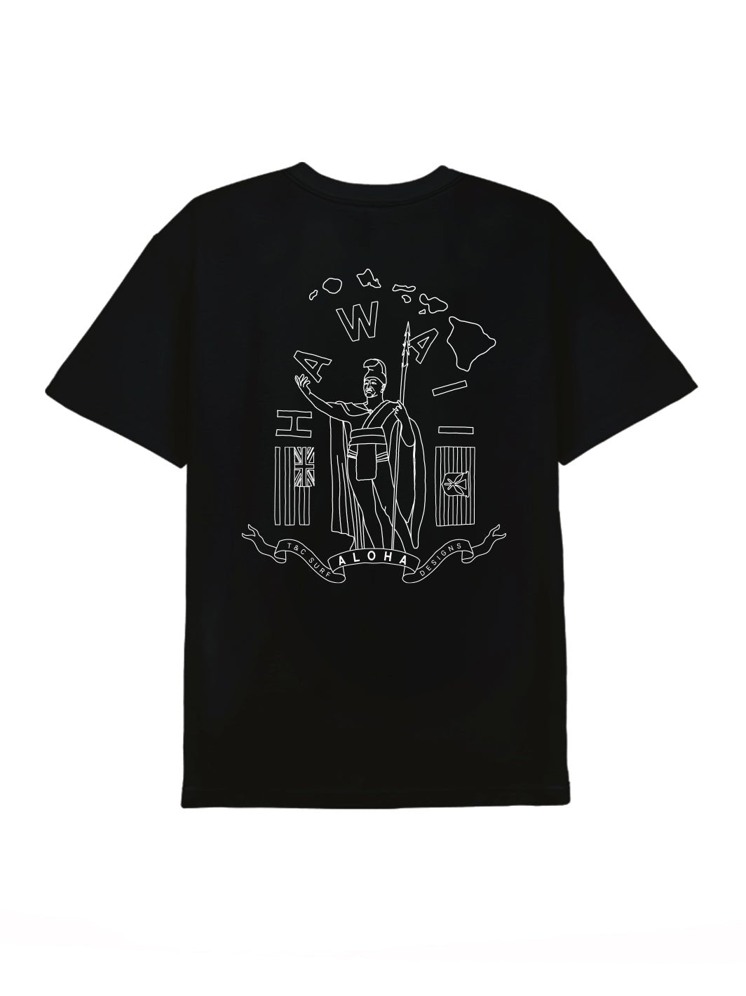 T&C Surf Designs Outline Tee, Black / S