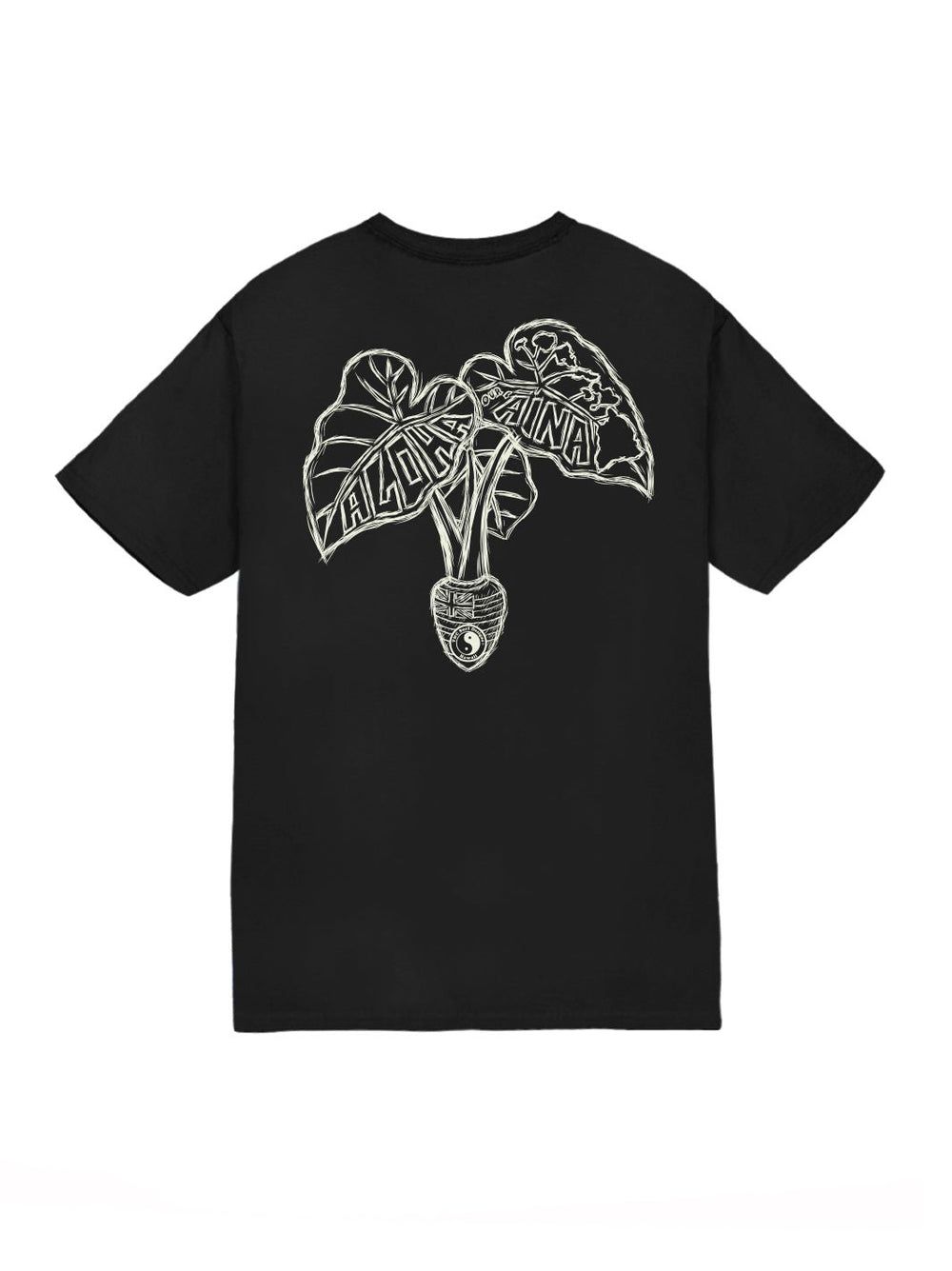 T&C Surf Designs Aloha Aina Kalo Jersey Tee, Black / S
