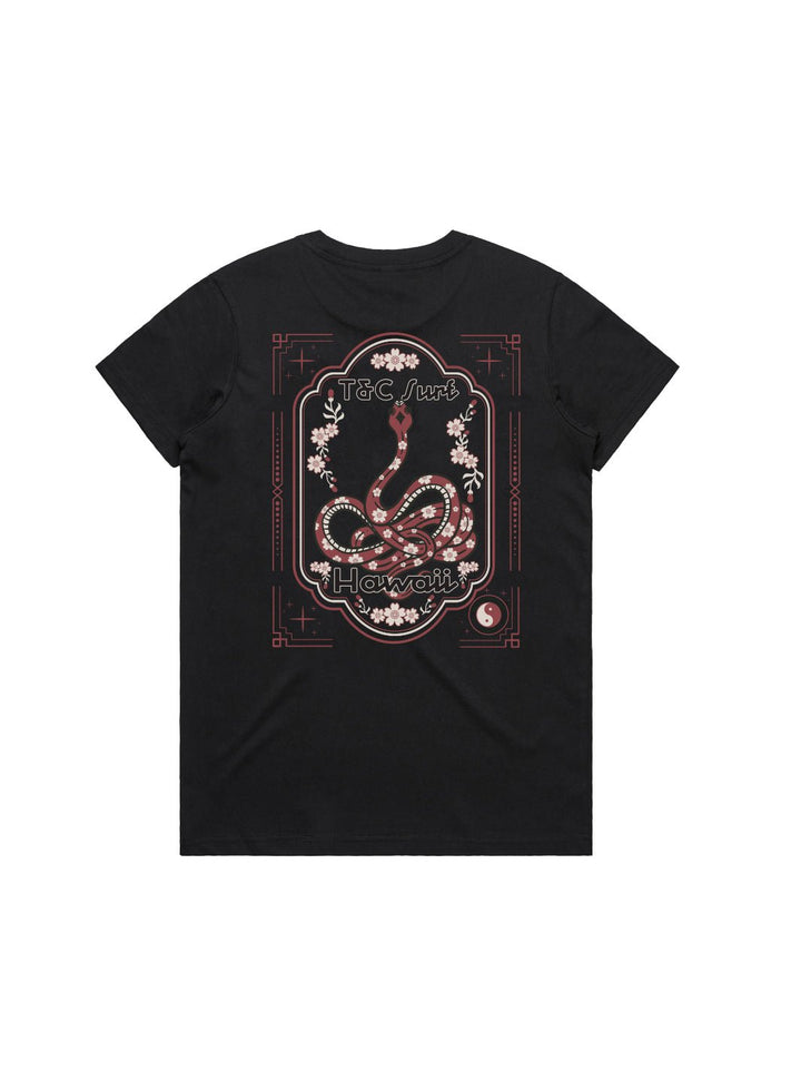 Snake Sakura Maple Tee - T&C Surf Designs