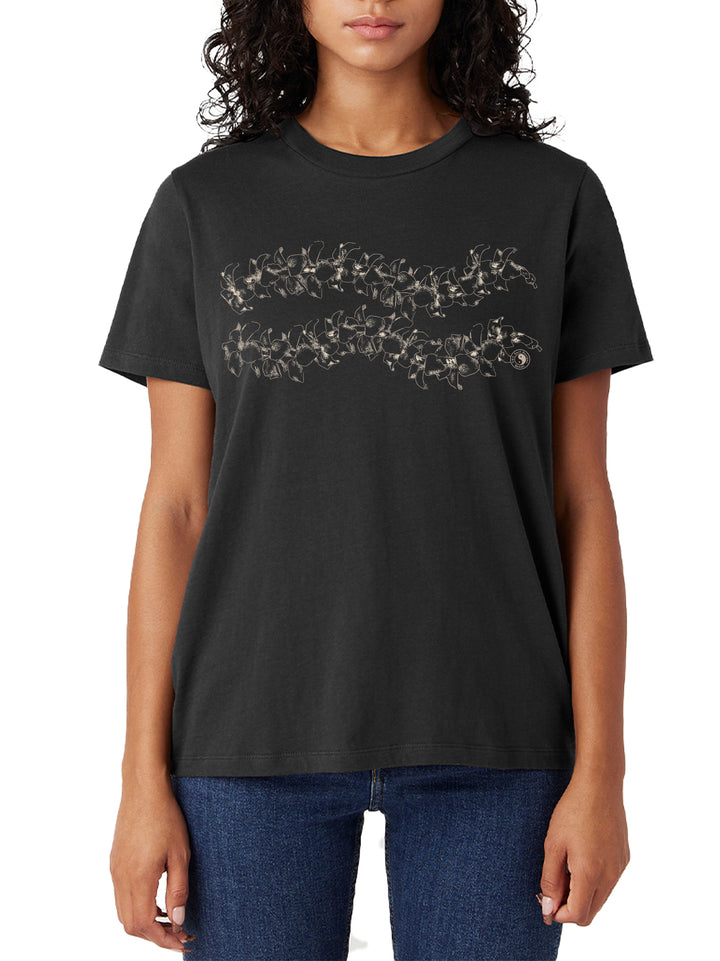 T&C Surf Designs Simple Puakeni Lei Boyfriend Tee,