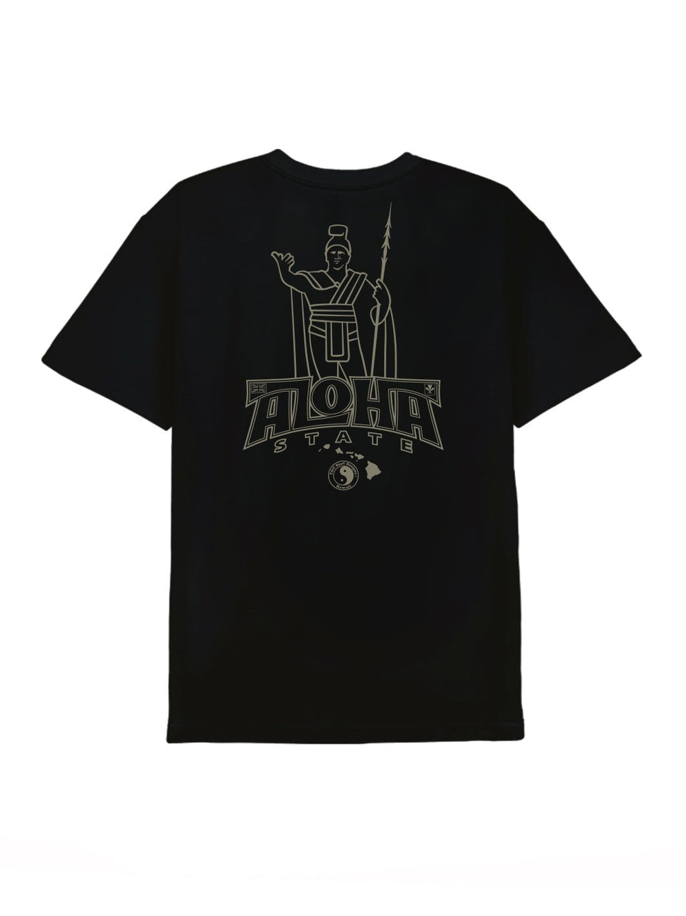 T&C Surf Designs Lined Kam Aloha Tee, Black / S