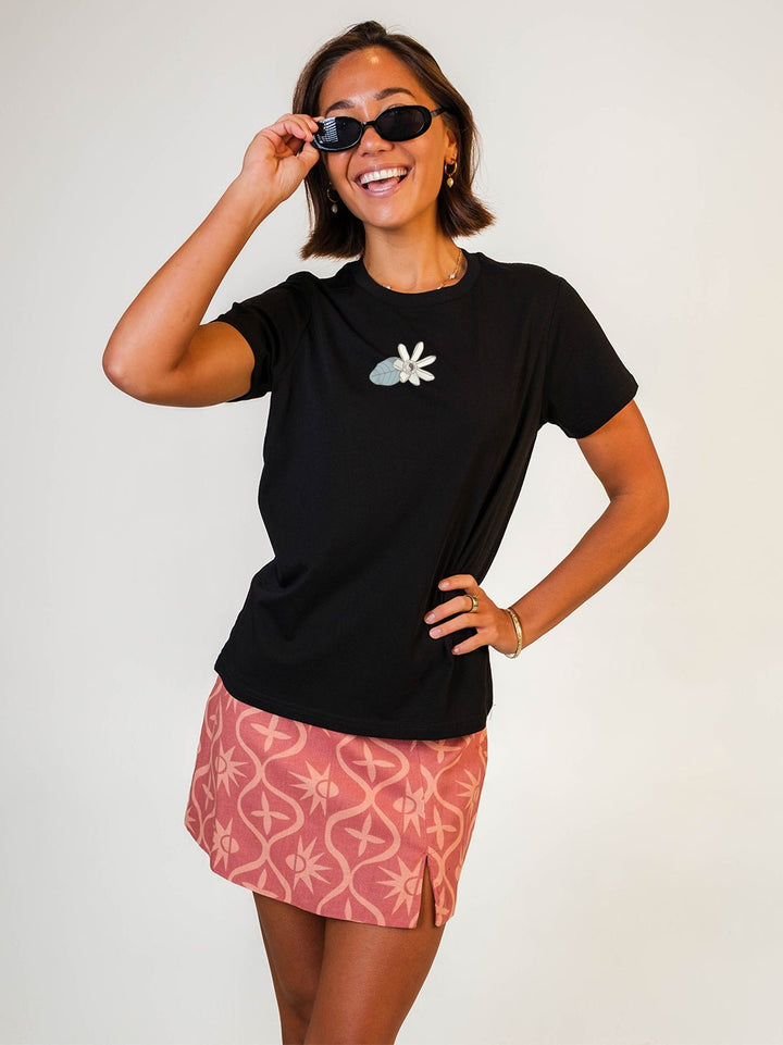 T&C Surf Designs Tiare Cluster Maple Tee,