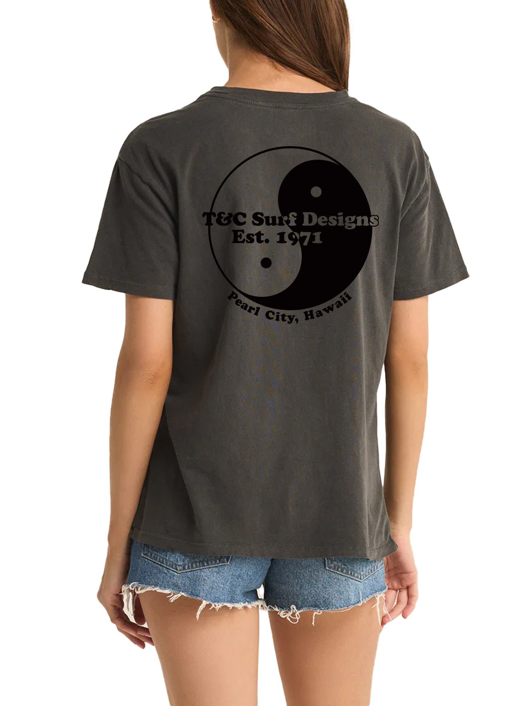 Black Pearl Logo Boyfriend Tee - T&C Surf Designs
