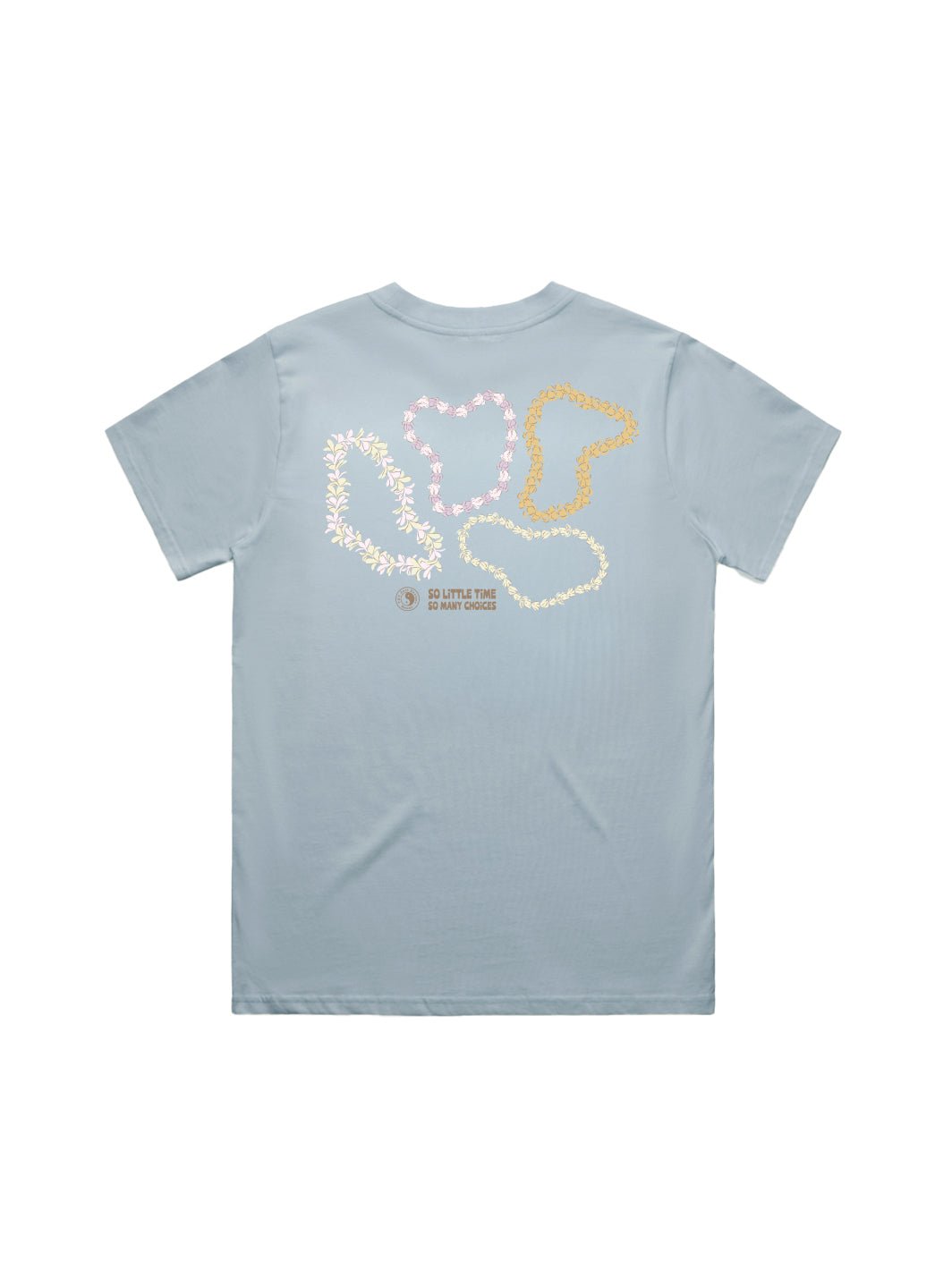 T&C Surf Designs More Lei Classic Tee, Blue Fog / XS