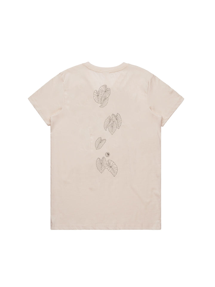 T&C Surf Designs Kalo Vertical Maple Tee, Bone / XS