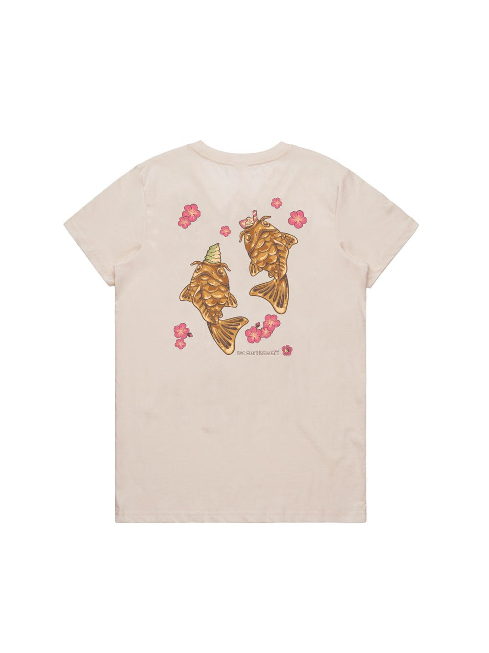 T&C Surf Designs Koi Taiyaki Maple Tee, Bone / XS