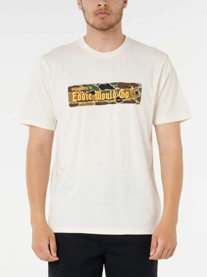 Eddie Would Go Sticker Tee - T&C Surf Designs