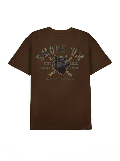 T&C Surf Designs T&C Surf Smoke Em Meat Tee, Brown / S