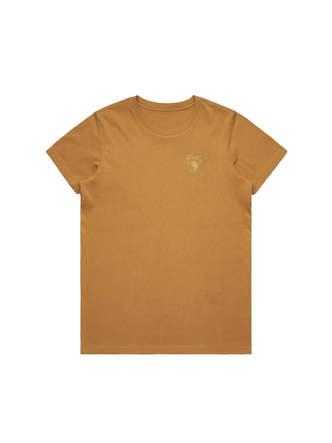 Cursive Aloha Puff Maple Tee - T&C Surf Designs