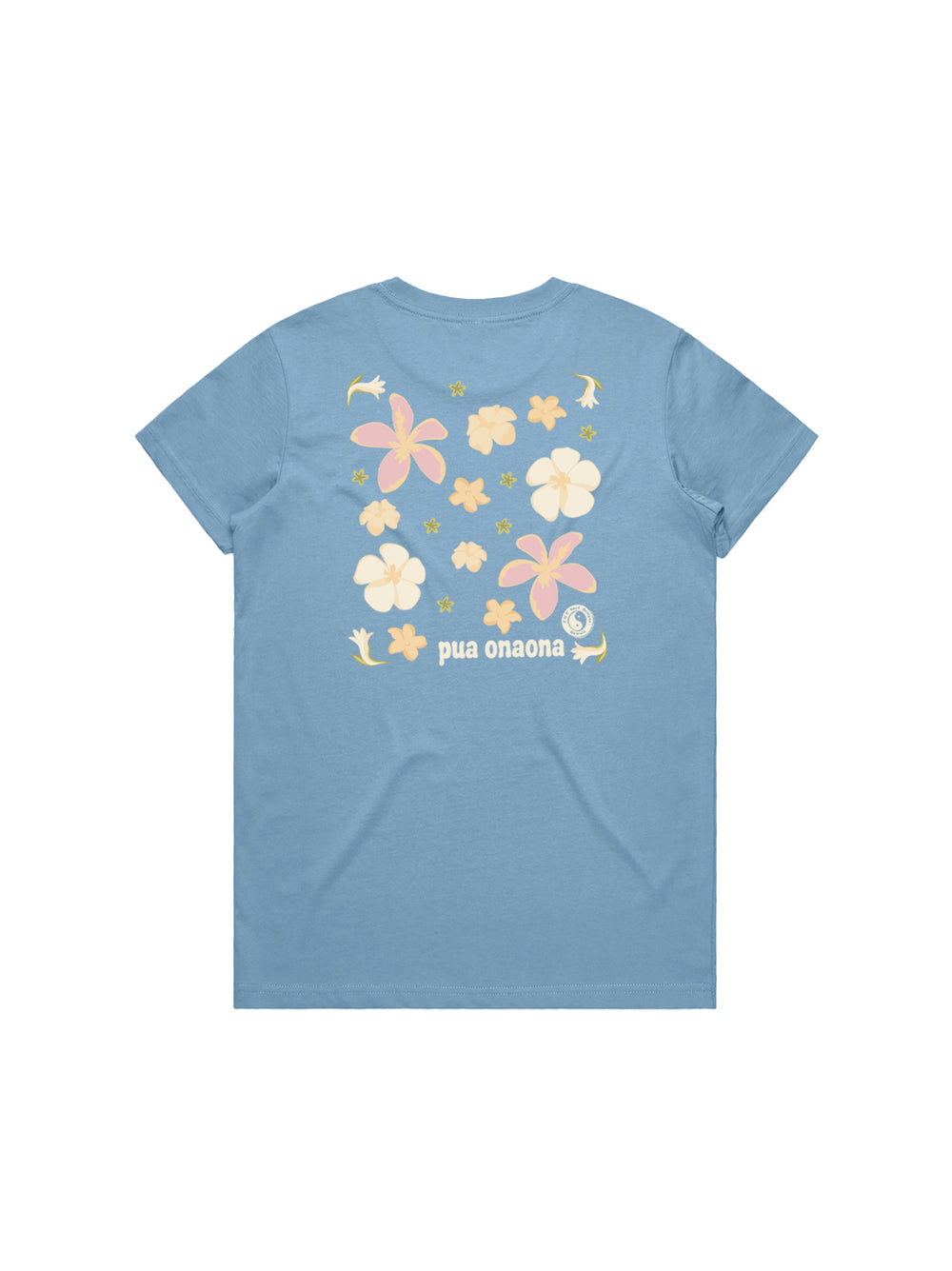 T&C Surf Designs Pua Onaona Maple Tee, XS / Caro Blue