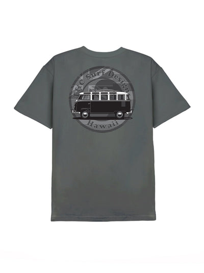 T&C Surf Designs T&C Surf Flag Line Bus Volkswagen® Jersey Tee, Charcoal / S