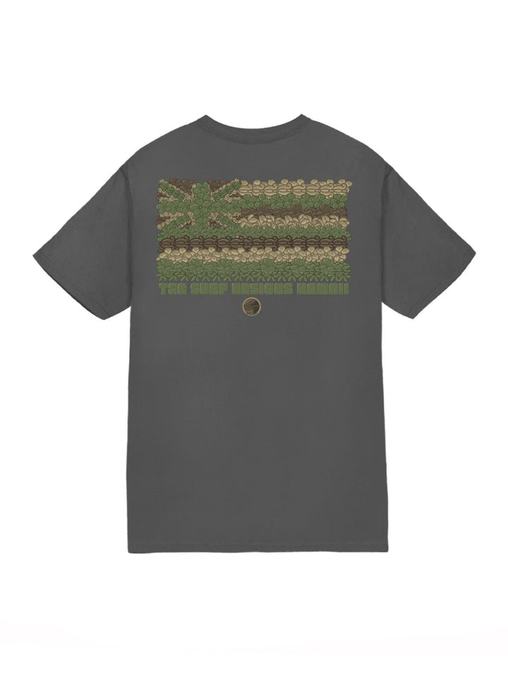 T&C Surf Designs Hawaii Hae Flowers Jersey Tee, Charcoal / S