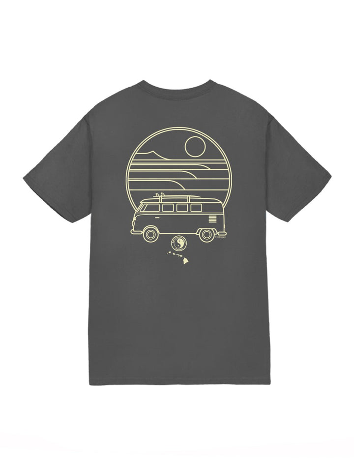 T&C Surf Designs Line Bus Volkswagen® Jersey Tee, Charcoal / S