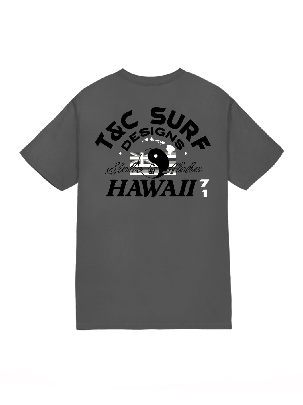 T&C Surf Designs Since '71 Jersey Tee, Charcoal / S