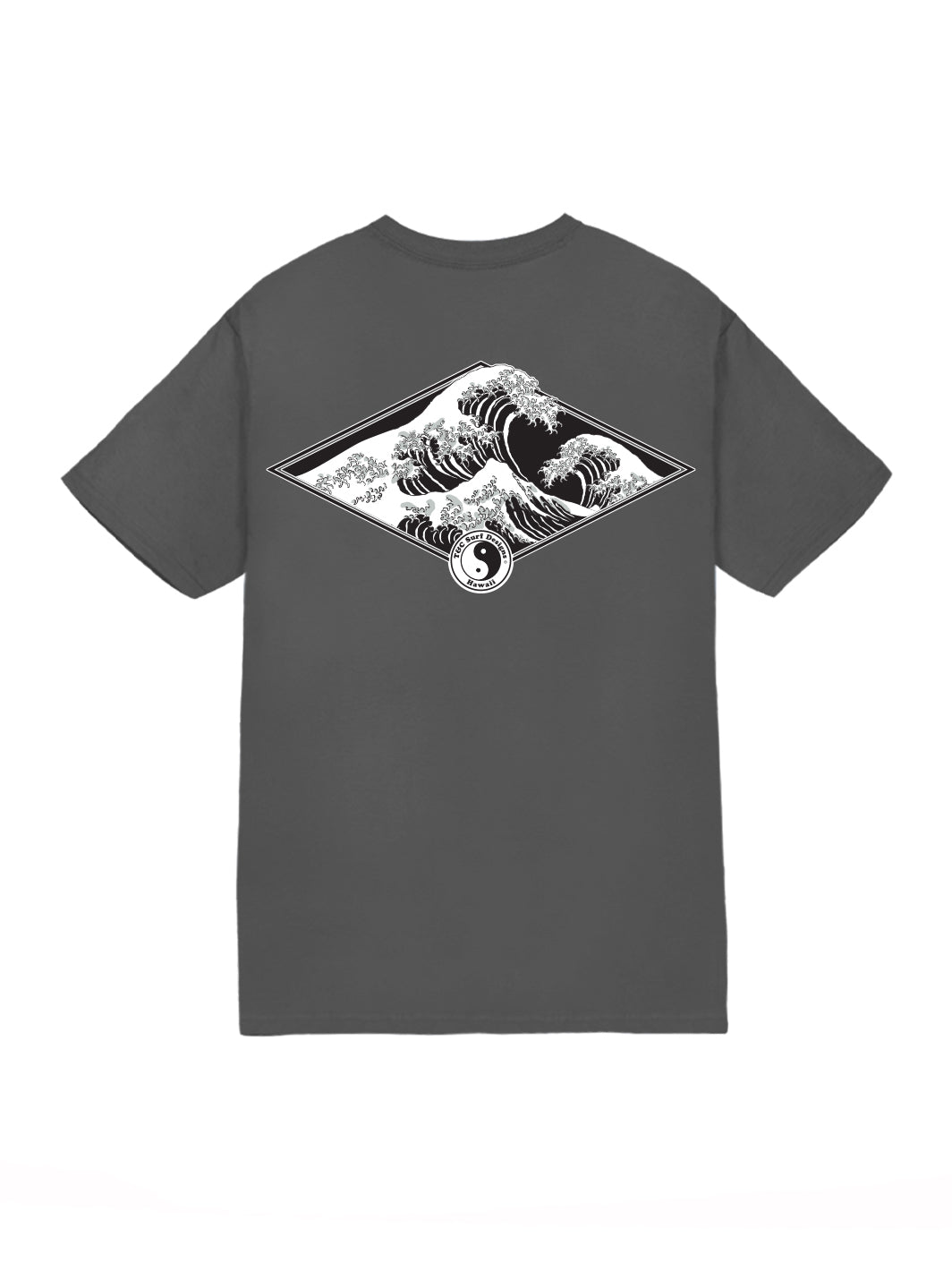 T&C Surf Designs T&C Surf Hokusai Diamond Jersey Tee, Charcoal / S