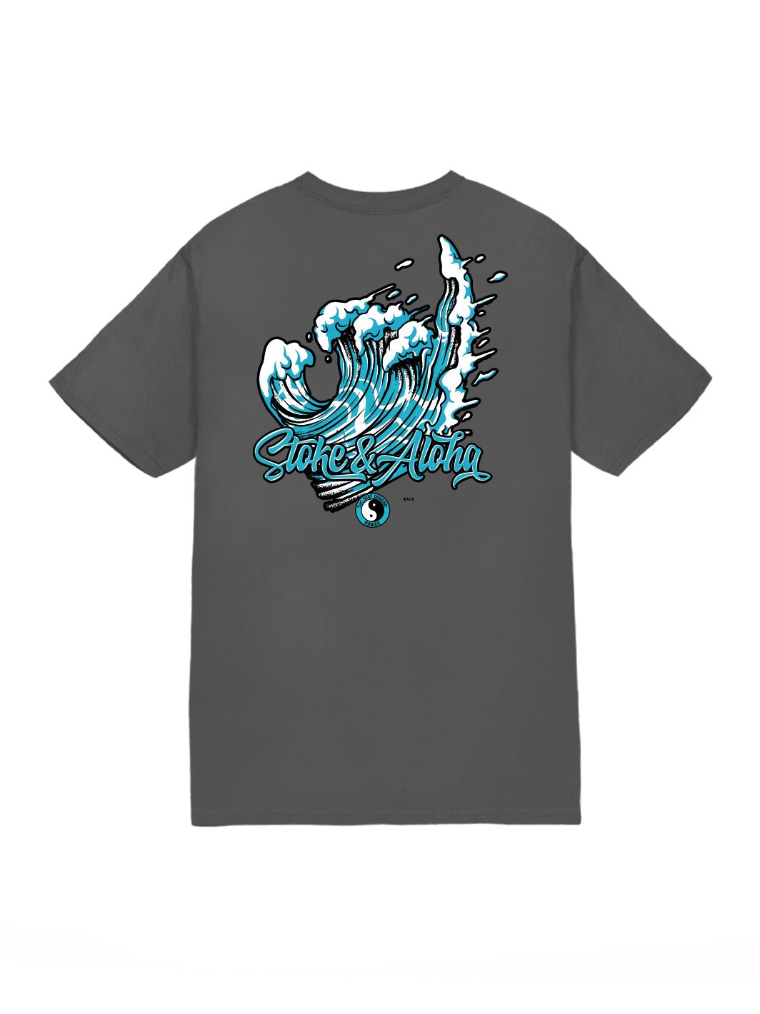T&C Surf Designs Shaka Waves Jersey Tee, Charcoal / S