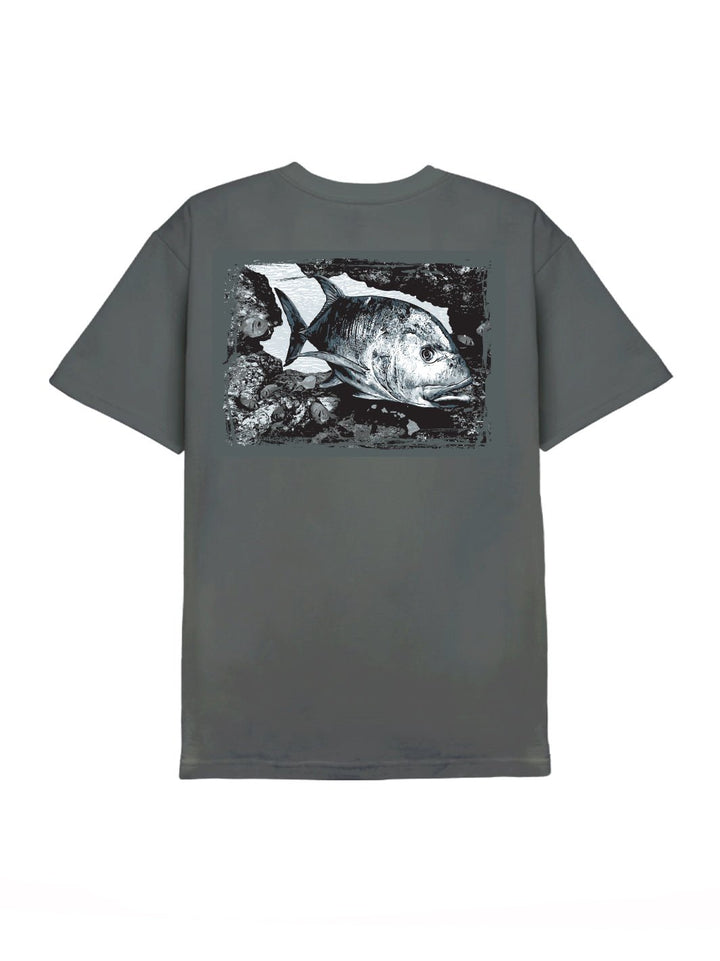 T&C Surf Designs Ulua Cave Tee, Charcoal / S
