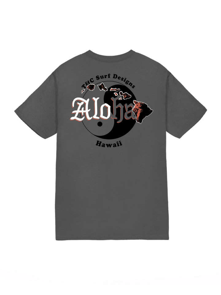 T&C Surf Designs Aloha Island Jersey Tee, Charcoal / S