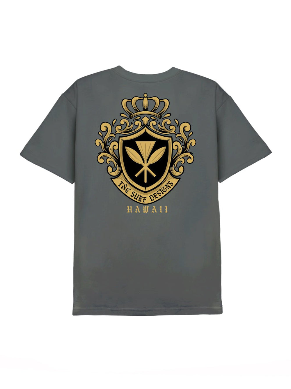 T&C Surf Designs Royal Crest Tee, Charcoal / S