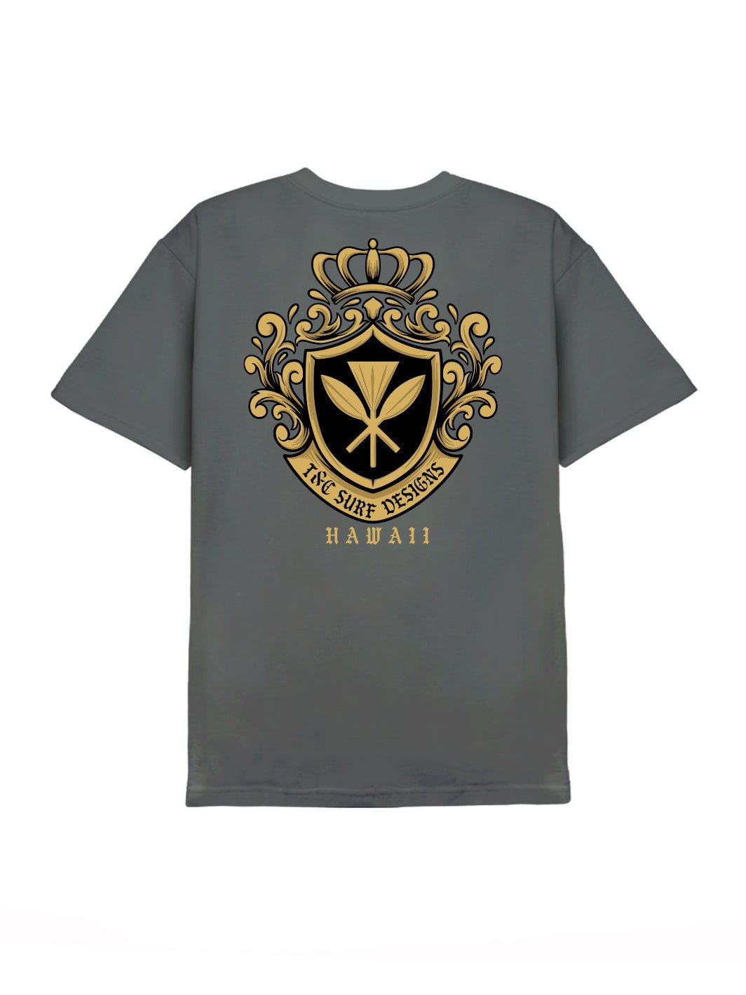 T&C Surf Designs Royal Crest Tee, Charcoal / S
