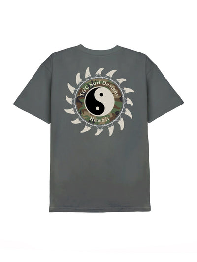 T&C Surf Designs T&C Surf Shark Fin Tee, Charcoal / S