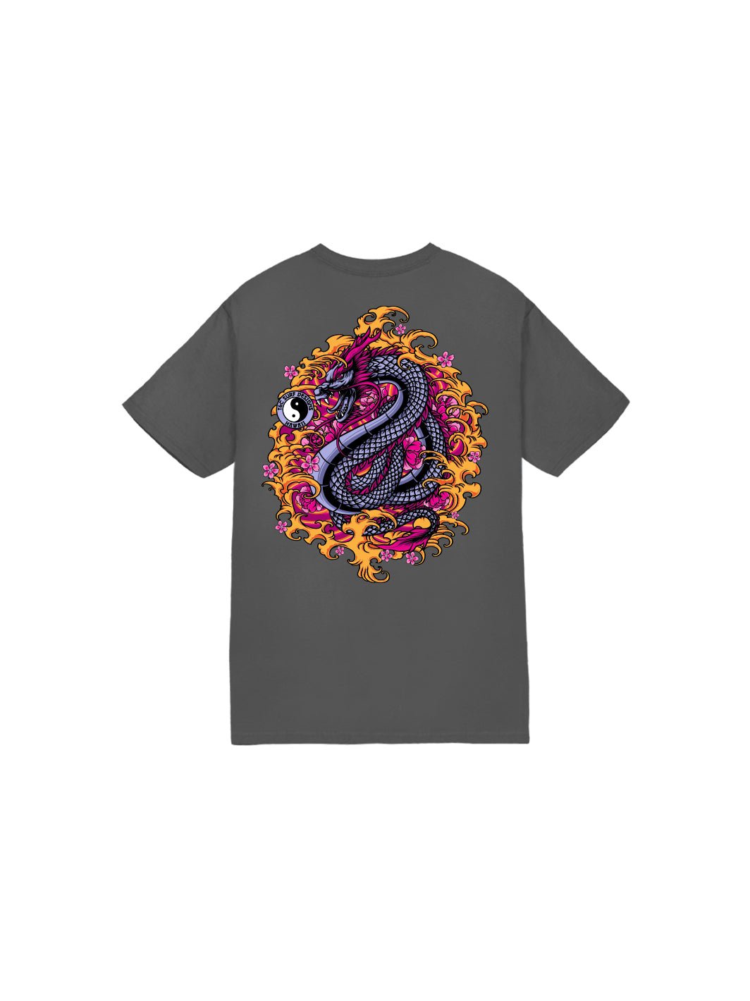 T&C Surf Designs Kids Purple Dragon Tee, Charcoal / XS