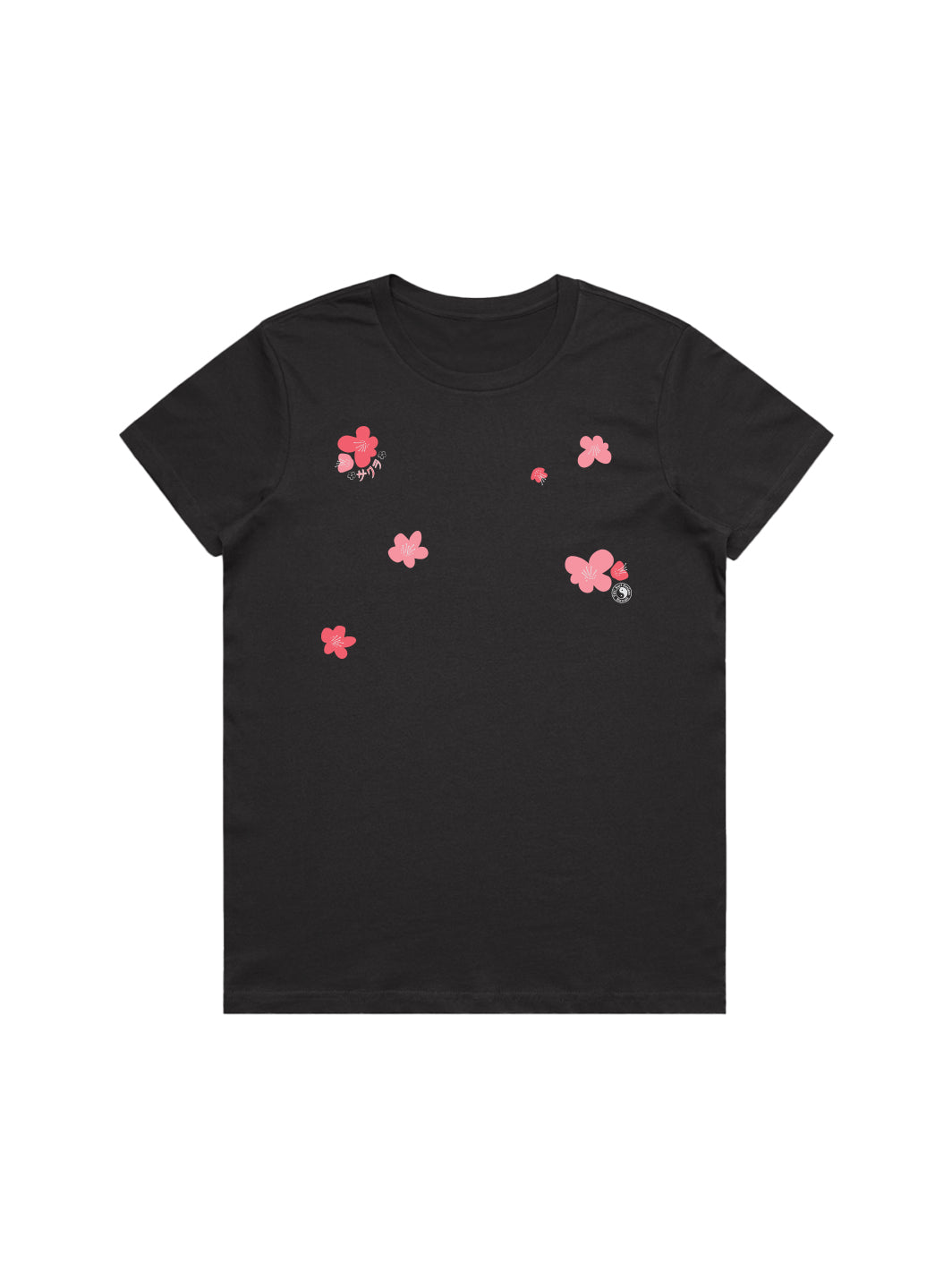 T&C Surf Designs T&C Surf Sakura Scatter Basic Tee, Coal / XS